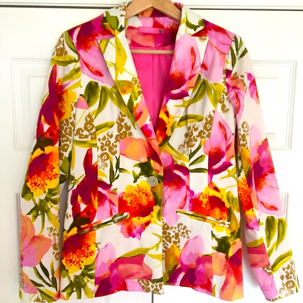Isaac Mizrahi Floral Blazer